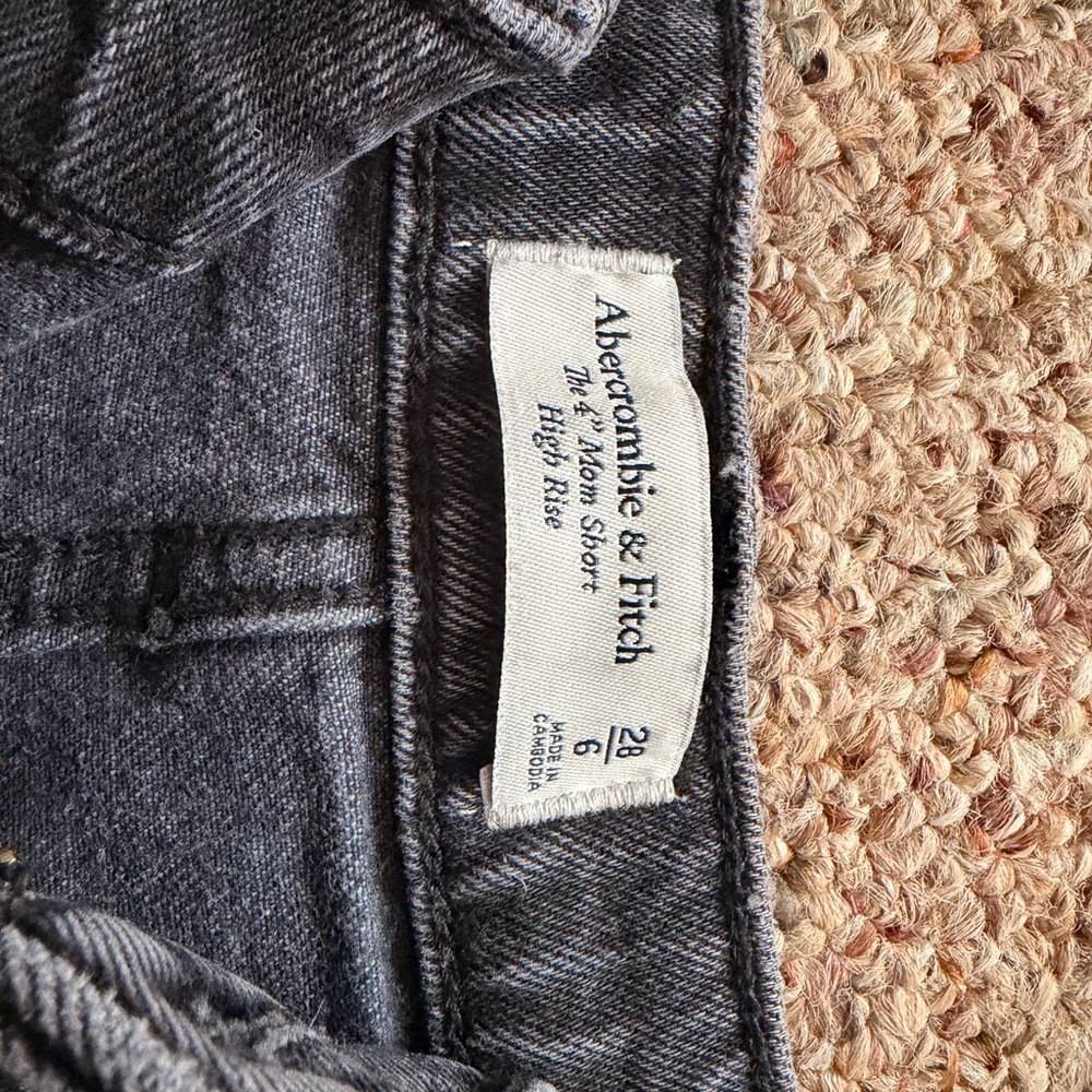 Abercrombie & Fitch Charcoal High-Rise Shorts